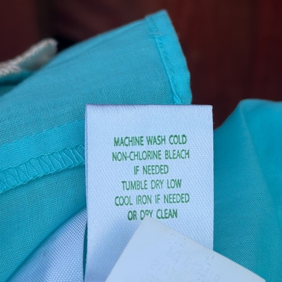 Lilly Pulitzer Annabelle Shift Shorely Blue Gold Lace Dress Size 4 - Picture 14 of 14